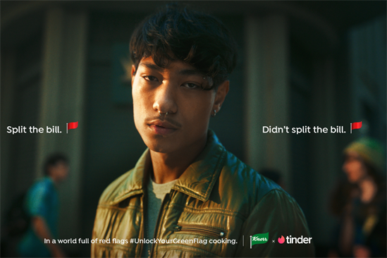 Knorr and Tinder "Green flag" by MullenLowe