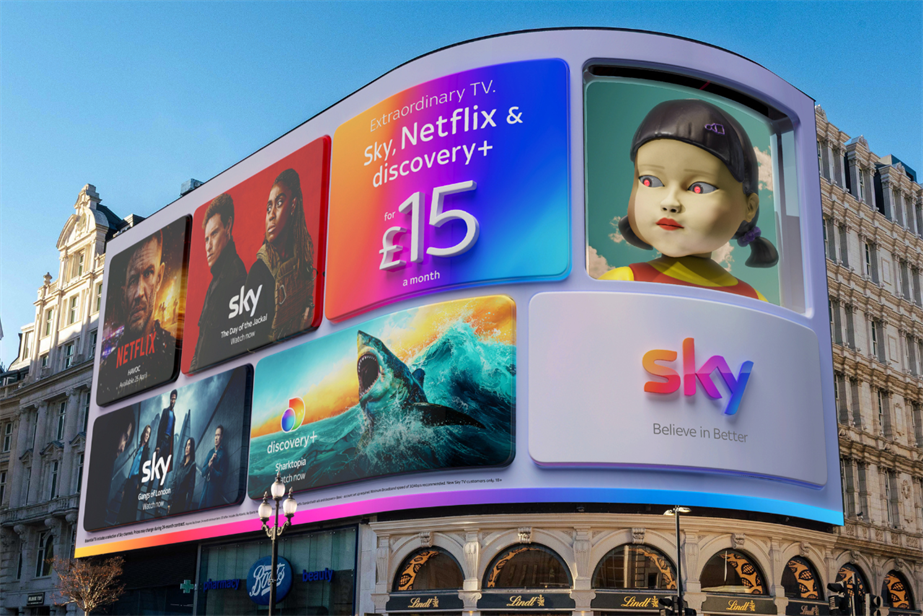Sky Piccadilly Circus OOH