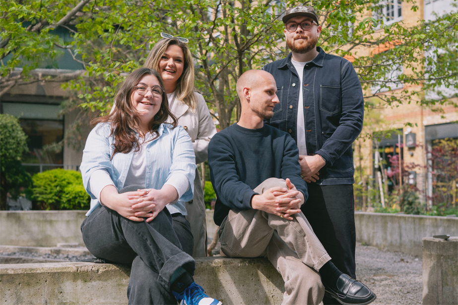 From left to right: McIntosh, Smith, Redfern and Roberts 